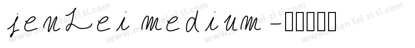 jenLei medium字体转换
